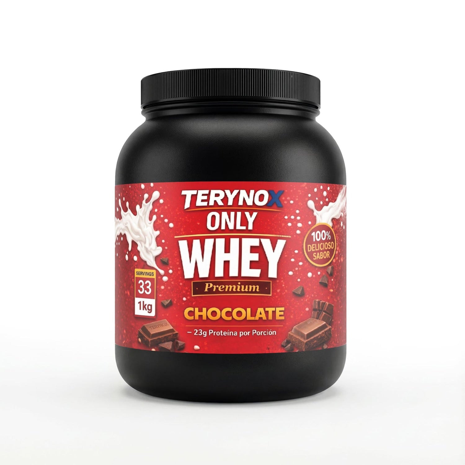 Proteína whey premium para alto rendimiento.