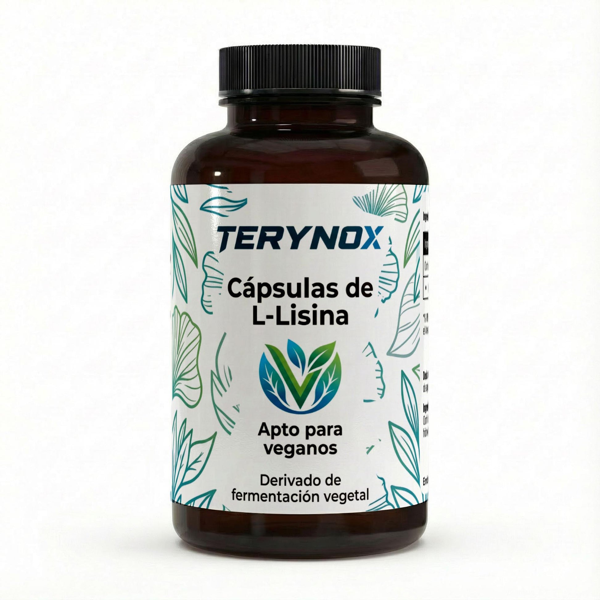 Envase de L-Lisina en formato de 100 cápsulas.