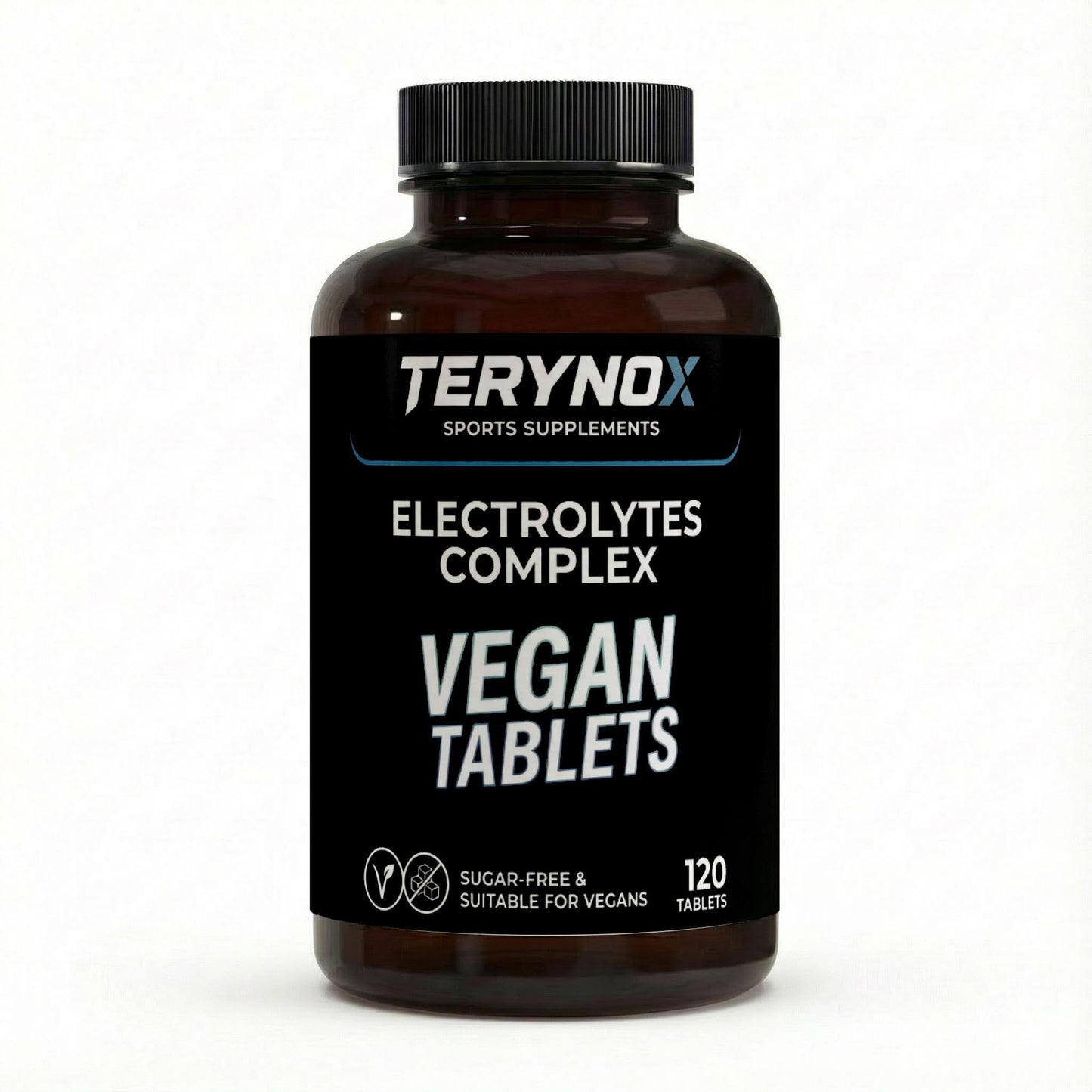 Electrolitos en 120 tabletas veganas.