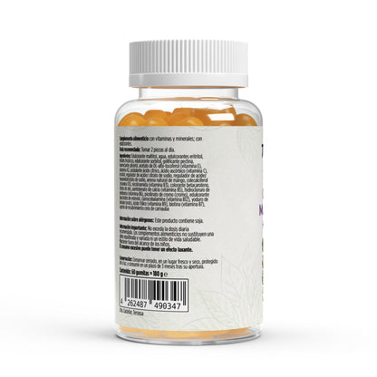 Bote de multivitaminas en gominolas con sabor a mango de la marca Terynox.