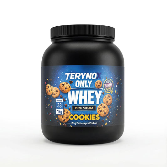 Concentrado de proteína whey premium sabor cookies de 1 kg de la marca Terynox.